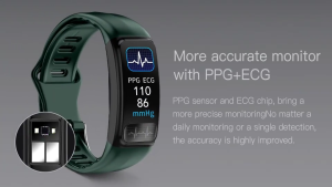 P12 ECG PPG Smart Watch Blood HR Sleep Smartband Sports IP67 Waterproof Healthy Fitness Trackers for Andriod IOS Alarm Clock Reminder