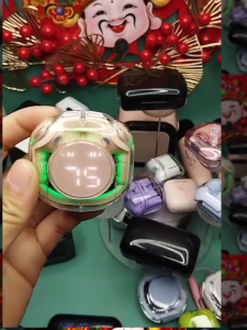 Tai Nghe Bluetooth Không Dây Ultrapods MAX v5.3 Chạm Cảm Ứng Vỏ Trong Suốt Âm Thanh Hifi Có Mic Đàm Thoại - Bảo Hành Lỗi 1 đổi 1