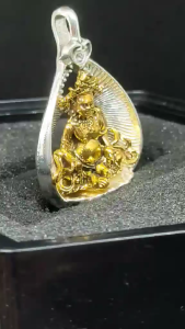 密宗喇嘛西藏黄财神佩戴式吊坠（很精美的西藏造型吊坠)象雄文中称为“占巴拉”，藏文叫做“诺拉” Very Beautiful Tibet Yellow Wealthy God Pendant(Pattern Tibet)