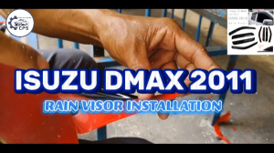 CPS RAIN VISOR ISUZU D-MAX 2005-2011: High-Quality 1.8MM Thick Rain Protection