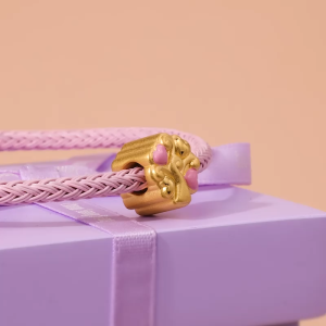 Chow Sang Sang 周生生 Mini Charme Lovely Tales 999 Gold Love Heart Tree Mini Charm 93561C (Bracelet Not Included)