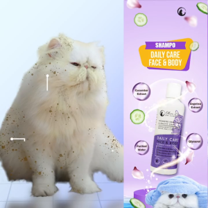 Olive Care Shampo Kucing Daily Care: Meningkatkan Pertumbuhan Bulu & Menghilangkan Noda Warna