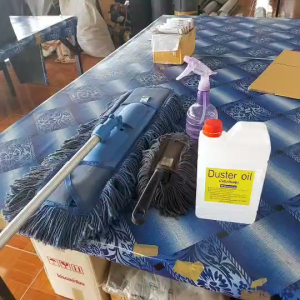DUSTER oil น้ํามันดันฝุ่น น้ํามันเช็ดเงา สําหรับพื้นกระเบื้อง ลามิเนต หินอ่อน