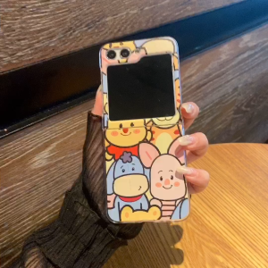 สำหรับ Samsung Galaxy Z Flip 6 กรณี DROP-ทนกันกระแทกหน้าจอพับการ์ตูนตลก Crayon Shin-Chan PC Hard Case