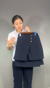 Váy học sinh nữ màu xanh đen cấp 1 2 chất vải Tuyết tốt loại hàng chuẩn đẹp VNO130