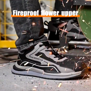 36-48 Men Women Safety Shoes Anti Smashing Anti Piercing Lightweight Breathable Wear resistant Safety Boots