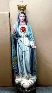 Tượng Mẹ Fatima Truyền Thống Sơn Vẽ Thủ Công 50cm - Phụ Kiện Trang Trí Nội Thất