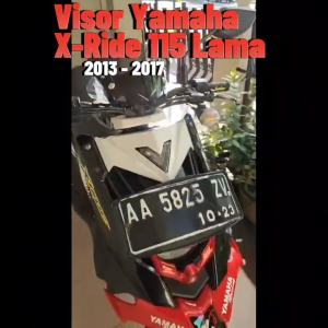 HYS Kaca Depan Variasi YAMAHA X-Ride 115 Old / X-Ride 125 New Plus Breket - Visor Windshield Winsil Motor XRide