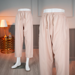 กางเกงปากีผู้ชาย ใส่ในโต๊ป  คละเฉดสี เอวสม็อคมีเชือกผูก กระเป๋าซิปสองข้าง AE64 วาริสมุสลิม