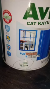 Cat Kayu & Besi Avian 09 Lt/ Cat Minyak/ Cat Avian High Gloss Enamel