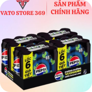 Nước ngọt có ga PEPSI không calo vị chanh lon 320ml