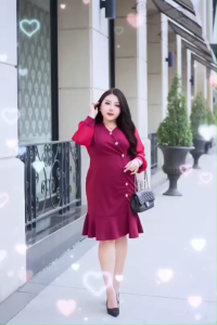 เดรสทำงานสาวอวบ.ชุดไปงานคนอวบ ชุดแซกคนอ้วน เดรสสาวอวบอ้วนชีฟอง เสื้อผ้าคนอ้วน ชุดใส่ไปงานเลี้ยงคนอวบ