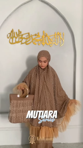 Mukena Cantik Mutiara Series By Malaikamoza Mukena Mahar Seserahan Hadiah Mewah Kado Hari Guru Kado Untuk Ibu