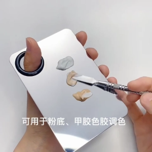 Khay pha màu trang điểm trộn kem nền/ phấn mắt/ son môi có que trộn kèm cây -NIEVE