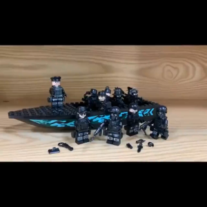 TTSM - Minifigure Building Block for Kids Police Military Soldier Weapon Toys for Kids Minifigures Toy