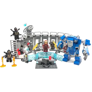 Đồ chơi lắp ráp siêu anh hùng 4017 11260 - Phòng thí nghiệm của người sắt Iron Man 608 mảnh