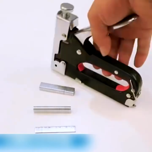 Stapler Tembak Staples Gun Guntacker dan isi guntacker yang cocok Steples Guntacker Gun Tecker Stepler Tembak Steples Kangaro staples tembak Cekrekan Gun Tacker 3in1 Multifungsi BONUS 600PCS staples tipe