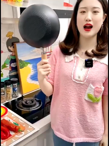 Japanese-style Mini frying uncoated cooking pan/wok for one person with glass cover[ 18cm / 20cm / 22cm / 24cm / 26 cm / 28cm ]