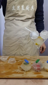 Adzkia35 Cetakan Es Batu Bulat / Es Batu Model Bulat Unik / Round Ice Cube Mold