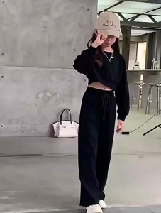 2PCS Korean Style Terno For Kid Girls Suit Long Sleeve Childrens Terno Set Fashion Casual High Quality Soft Sports Suit