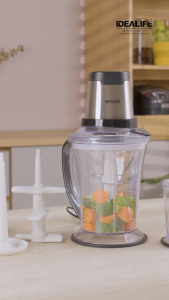 IDEALIFE Electric Chopper Double Bowl IL-219S Mesin Cacah Sayuran dan Daging Dua Mangkok