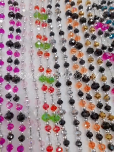 Dây đeo bảng tên đá pha lê phong cách mới sợi treo thẻ tên học sinh sang trọng cho nhân viên văn phòng