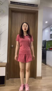 Bộ đùi thể thao thể dục chất poly mát quần hai lớp có túi khóa