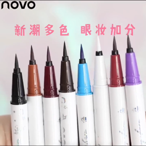 อายไลเนอร์ สำหรับแต่งหน้า สีชัด เส้นคม ติดทน กันน้ำ คุณภาพดี มี 8 สีให้เลือก NOVOแท้ 5375