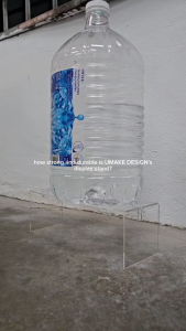 U Shape Acrylic Display Stand 90 Sizes 20/30/40/50cm Seat Acrylic Jewelry Transparent Rack Showcase