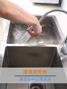 Keran Cuci Piring Angsa Fleksibel Wastafel / kran Air Angsa Kran Sink Dapur Drat 1/2 Inch 2 Mode