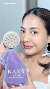 (ระวัง!ของเลียนแบบ ของแท้แถมถุงKARA) หวีสระผม Scalp Massager Brush แปรงสระผม นวดหนังศรีษะ หวีซิลิโคนสระผม KARA SKIN ใช้ได้ทั้งผมเปียกและผมแห้ง