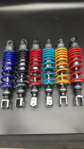 โช๊คหลังโชบิ(Cho-bi) สำหรับPCX NMAX XMAX ขนาดความยาว(280/300/310/320มิล) ปรับรีบาวน์ไม่ได้ รับประกันรั่วซึมทุกคู่ มีสติ๊กเกอร์ให้