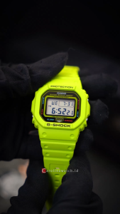 Jam Tangan Pria Casio G-Shock  DW-5600EP-9D Lineup Energy Park Series Green Lime Dial Green Lime Resin Band