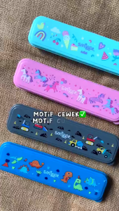 Sendok Garpu SET SMIGGLE Anak Animals Astronot Disney Lucu Stainless Steel 304 BPA FREE