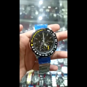 [Promo] Jam Tangan Pria Edifice EFS-S550DB-1A / EFSS550DB-1A Stainless Steel Original Garansi 2 Tahun [COD]