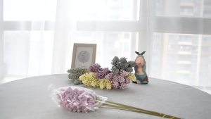 6pcs Simulation Foam Lavender Flower Layout Home Decoration Wheat Ears Artificial Flowers