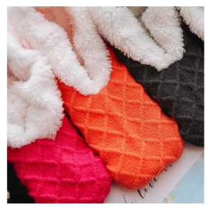 Winter Plush Home Slippers Floor Socks Velvet Indoor Short Non-slip Super Thicken Soft Boat Warm Socks House Slippers