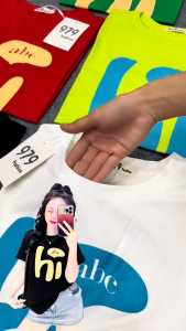 Áo Thun Thái Nữ Dáng Vừa Cotton 100% Mềm Mịn Mát 40~60kg (Mã A70 Hi ABC) Từ 40 Đến 60kg Phong Cách Cá Tính Độc Đáo