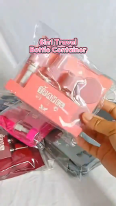 Travel Empty Bottle Set 6 in 1 Liquid Soap Dispenser Bottle Container Kit Set with Pouch Gifts