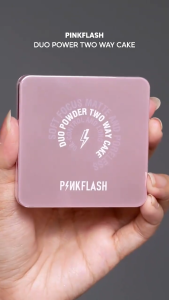 Powder Two Way Cake PINKFLASH | Duo Effect Pressed Powder PF-F17 | Oil Control | Pink Flash | BPOM