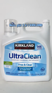 Nước Giặt Kirkland Ultra Clean Premium Laudry Detergent 5.73L (Đỏ Và Trắng)
