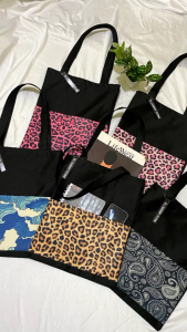 Totebag Kanvas Delldiamond Motif