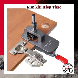 Bộ cữ khoan bản lề bật có vam kẹp kèm mũi khoan gỗ 35mm CKBLB-RT