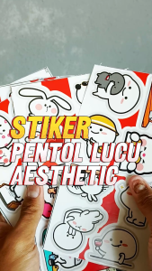 40 Pcs Sticker Pentol Aesthetic Lucu Untuk Laptop Case Tumbler - F2 [ Mac ]