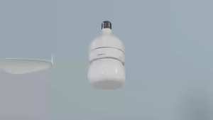 Socket Fan Light Ceiling Fans with Lights and Remote Dimmable LED Ceiling Fan with Lights 3 Colors 3000K-6500K 1000 Lumens Light Bulb Screw in Ceiling Fan for Bedroom Kitchen Living Room Closet