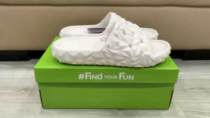 Dép lê cross quai ngang hình khối slide nam nữ đúc liền khối êm mềm chuẩn xịn full box màu trắng