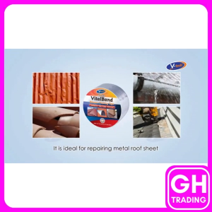 V-tech Waterproof Tape Waterproof 防水胶 Penampal Atap Bocor Gam Paip Bocor Aluminium Tape Gam Bumbung bocor
