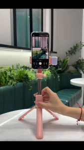 Tripod Bluetooth Selfie Stick LED Flash / SELFI Stick  Tongsis Bluetooth LED + Tripod + Remote Shutter