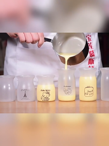 Jar Puding jelly + tutup Jar SUSU (10PCS) Cup Yogurt Cup susu