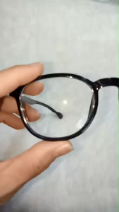 Kacamata FULL PLUS & FRAME HITAM LENSA BENING UNTUK PRIA WANITA DEWASA